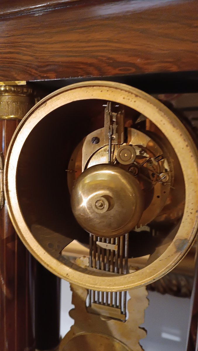 Mid-19th Century Temple Clock With Bell-photo-8