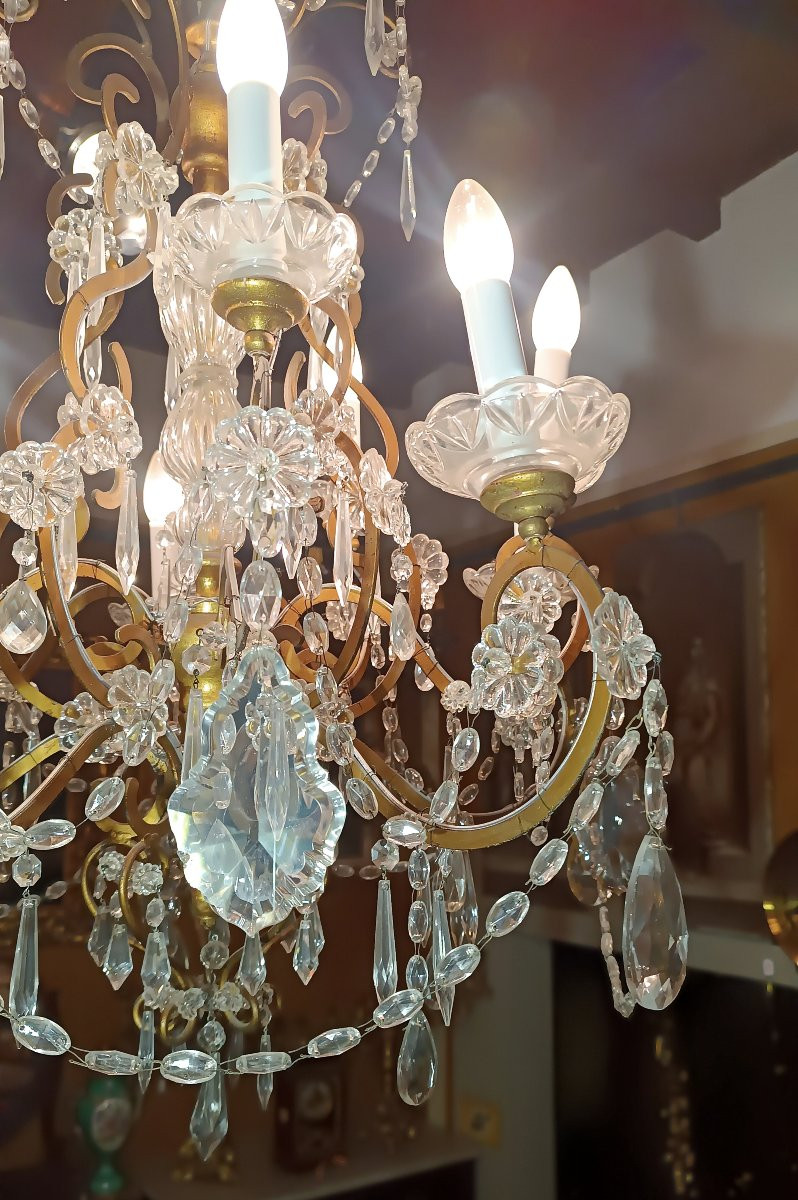 LUSTRE MARIA THERESA DU MILIEU DU 19ème SIÈCLE-photo-2