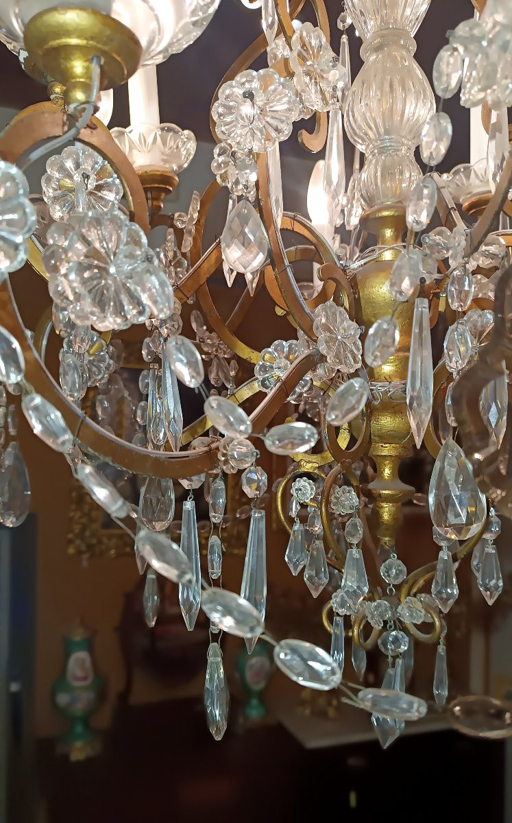 LUSTRE MARIA THERESA DU MILIEU DU 19ème SIÈCLE-photo-1