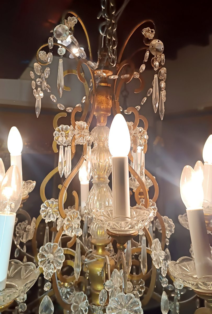 LUSTRE MARIA THERESA DU MILIEU DU 19ème SIÈCLE-photo-4