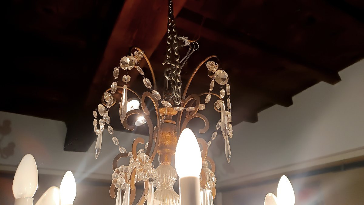 LUSTRE MARIA THERESA DU MILIEU DU 19ème SIÈCLE-photo-7