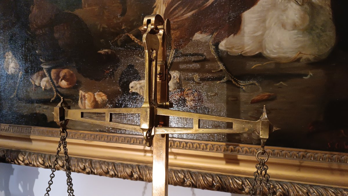 BALANCE D'ORFÈVRE ANGLAIS SECONDE MOITIÉ DU 19ème SIÈCLE-photo-2