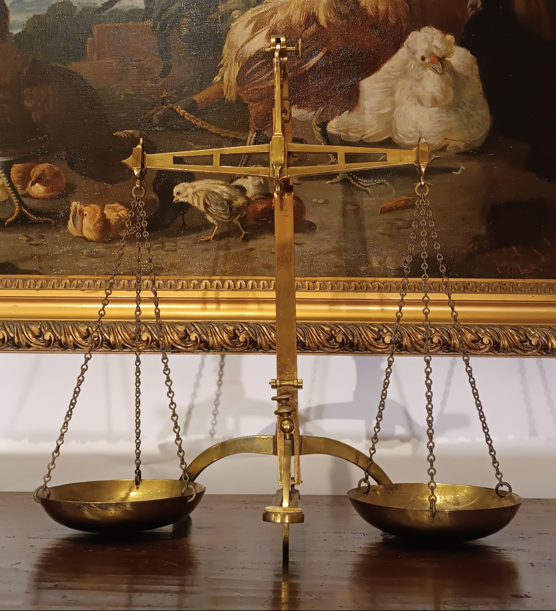 BALANCE D'ORFÈVRE ANGLAIS SECONDE MOITIÉ DU 19ème SIÈCLE