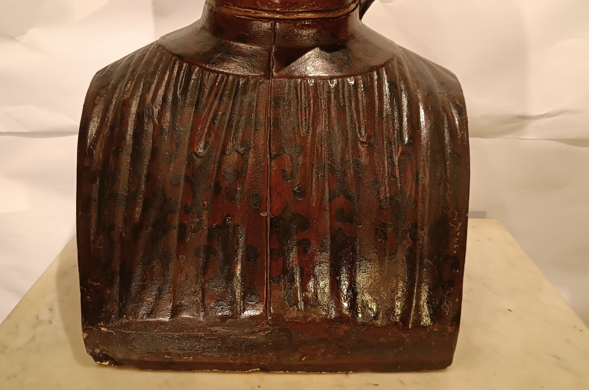  Mid-19th Century Terracotta Bust Of Lorenzo The Magnificent-photo-2