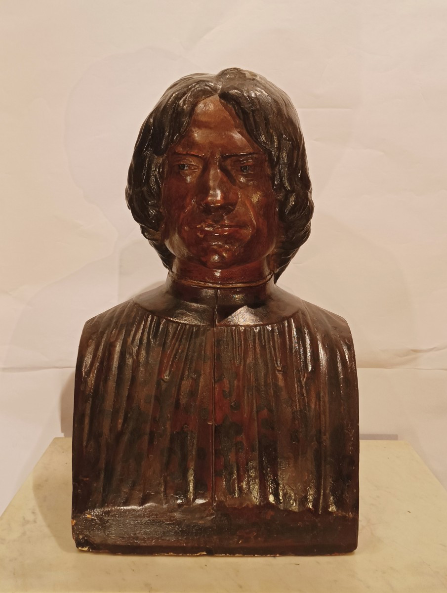  Mid-19th Century Terracotta Bust Of Lorenzo The Magnificent