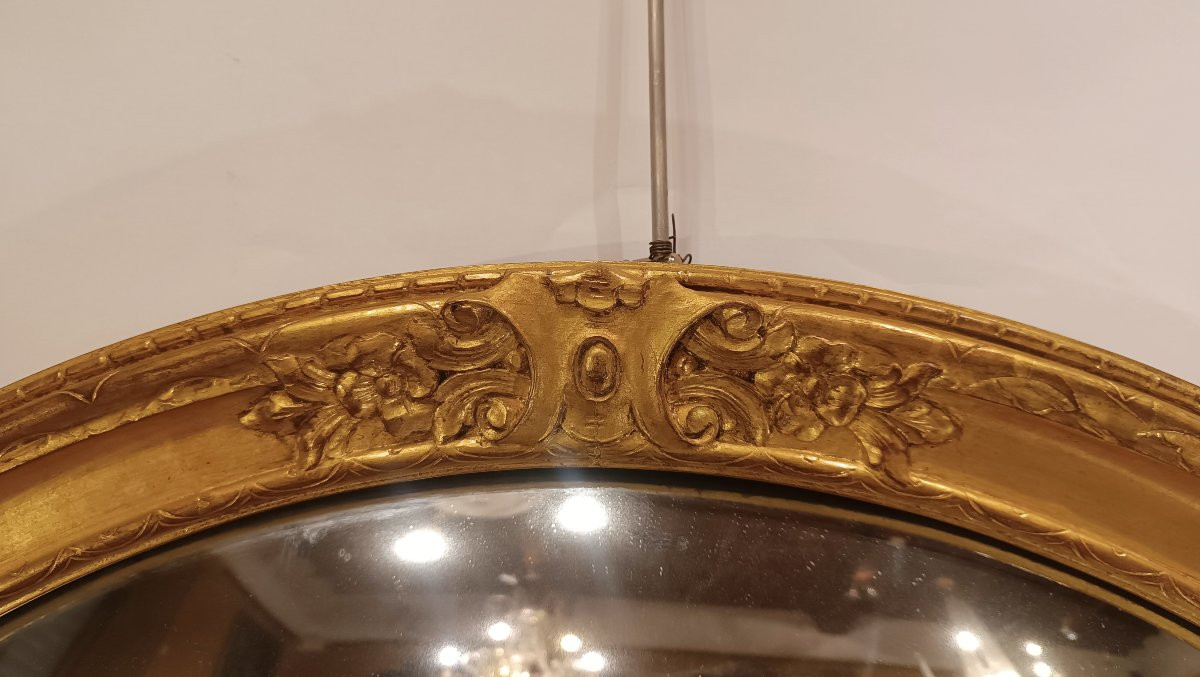 Late 19th Century Wide-angle Oval Mirror-photo-1