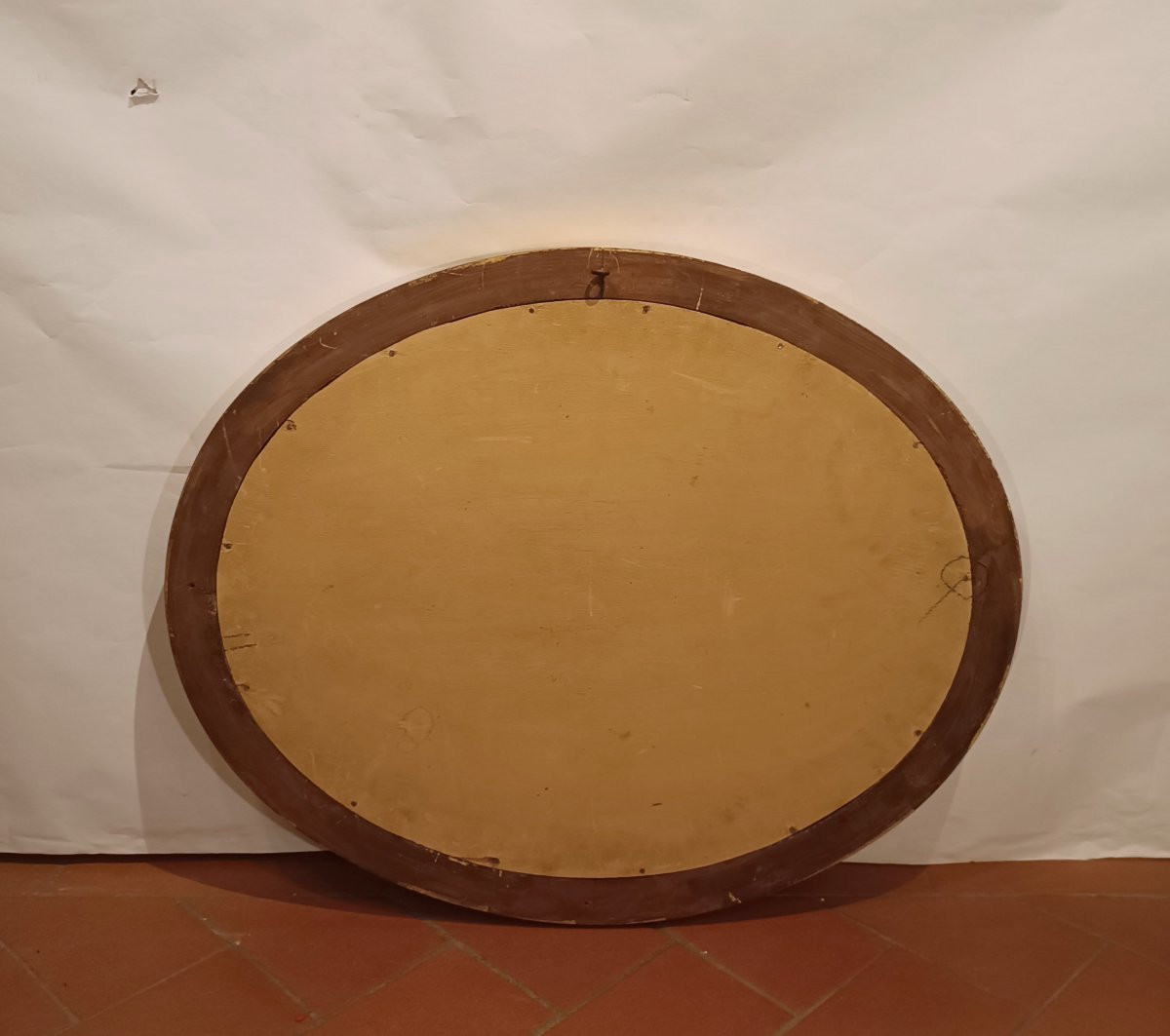 Late 19th Century Wide-angle Oval Mirror-photo-3