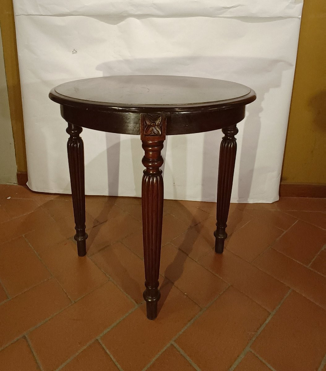 Late 19th Century Mahogany Coffee Table-photo-2