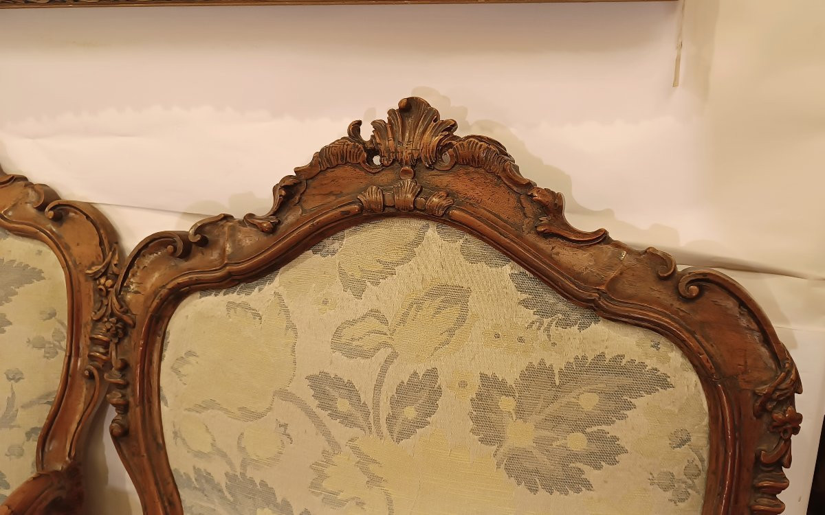 QUATRE FAUTEUILS "CA' REZZONICO" MILIEU DU 18ème SIÈCLE-photo-2