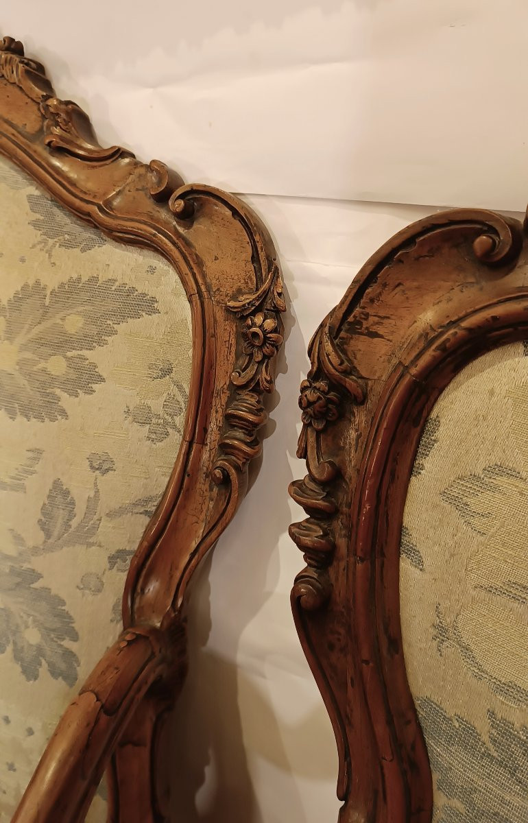 QUATRE FAUTEUILS "CA' REZZONICO" MILIEU DU 18ème SIÈCLE-photo-3