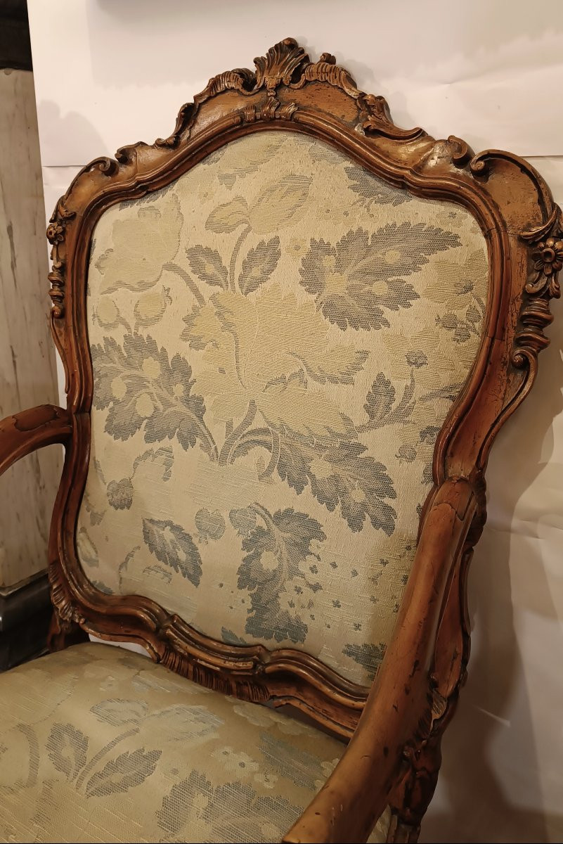 QUATRE FAUTEUILS "CA' REZZONICO" MILIEU DU 18ème SIÈCLE-photo-4