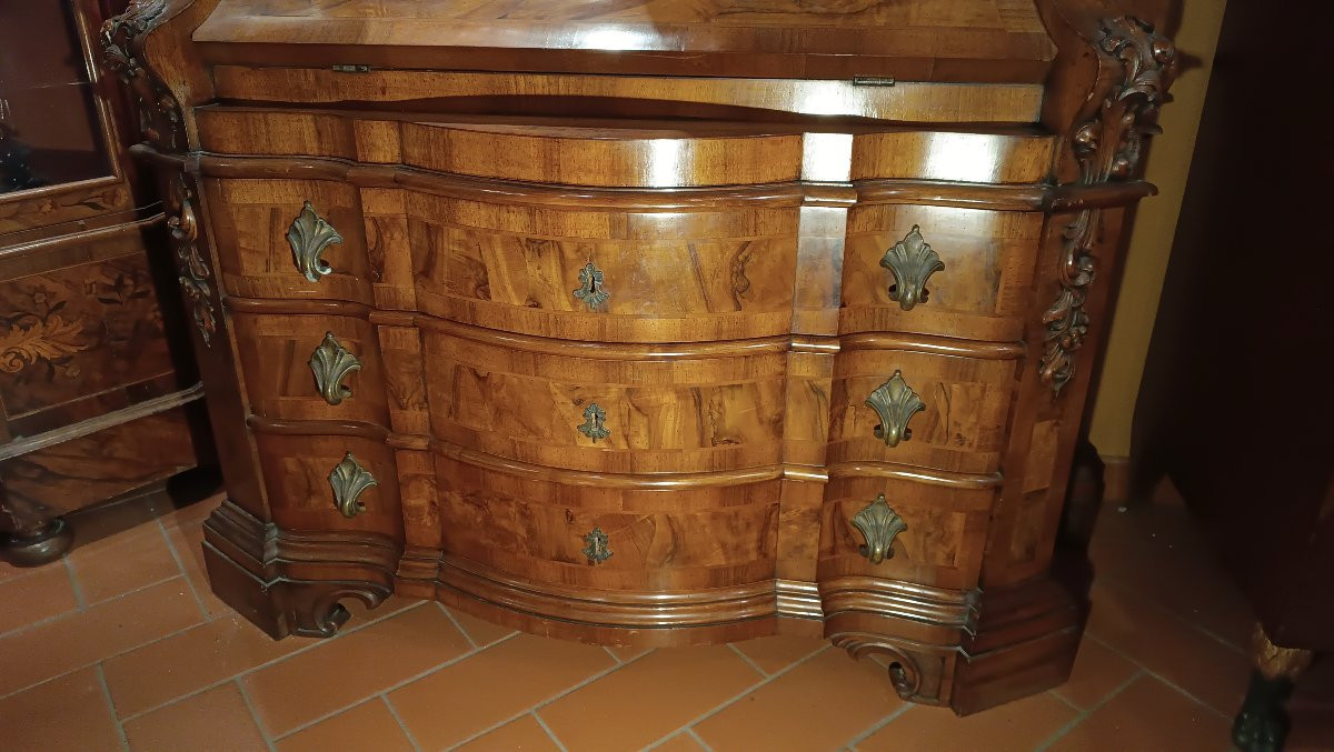 TRUMEAU VÉNITIEN MARQUÉ DÉBUT DU 20ème SIÈCLE-photo-3