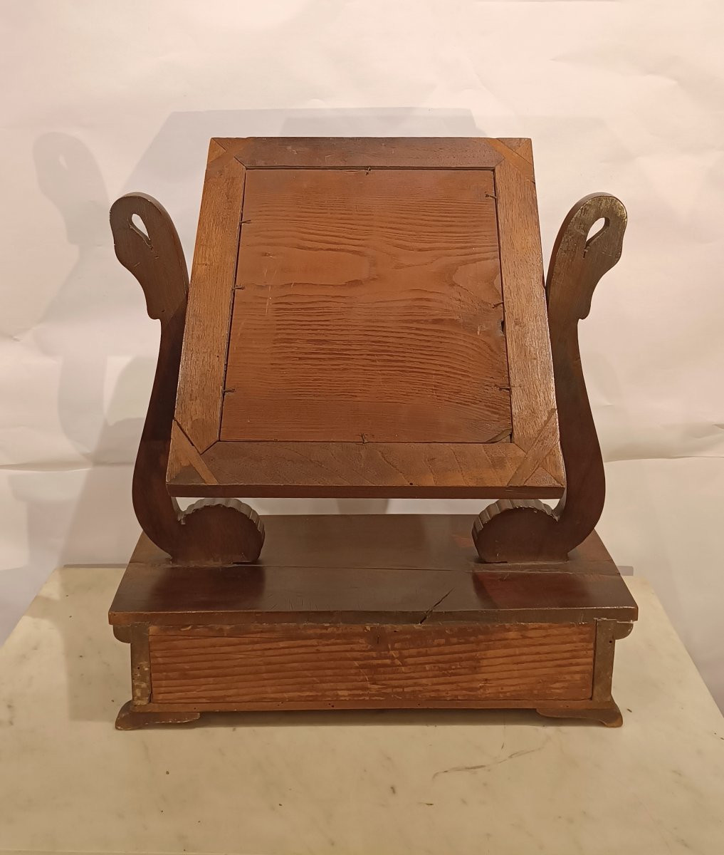 Mid-19th Century Small Psiche Shaped Mirror-photo-4