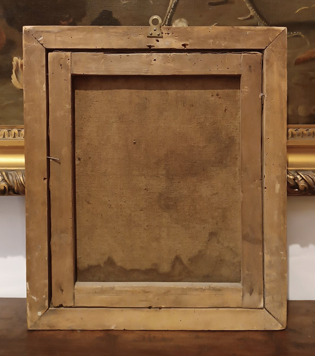 First Half Of The 18th Century Painting Of The Madonna And Child-photo-4