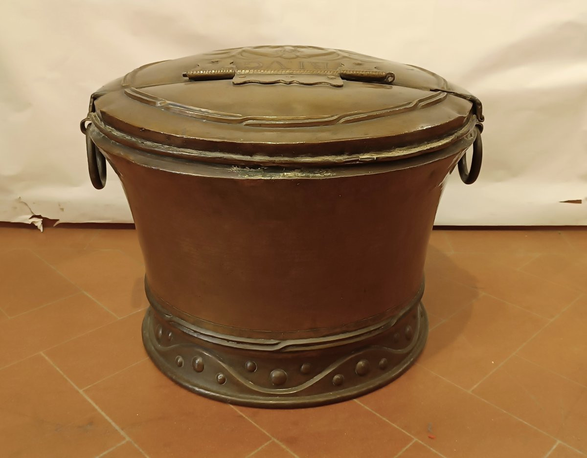 First Half Of The 18th Century Large Copper Pot-photo-4