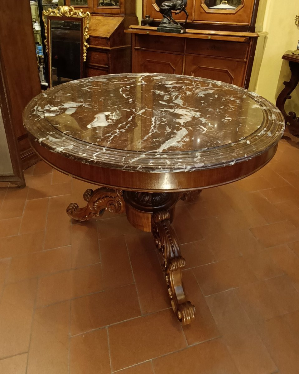 Mid-19th Century Louis Philippe Coffee Table-photo-6