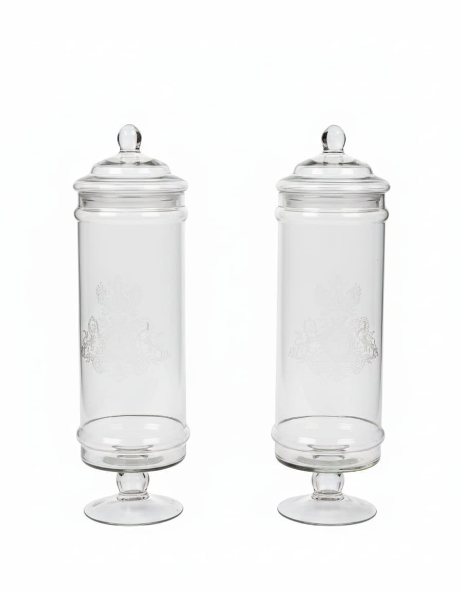 Pair Of Late 19th Century Pharmacy Jars