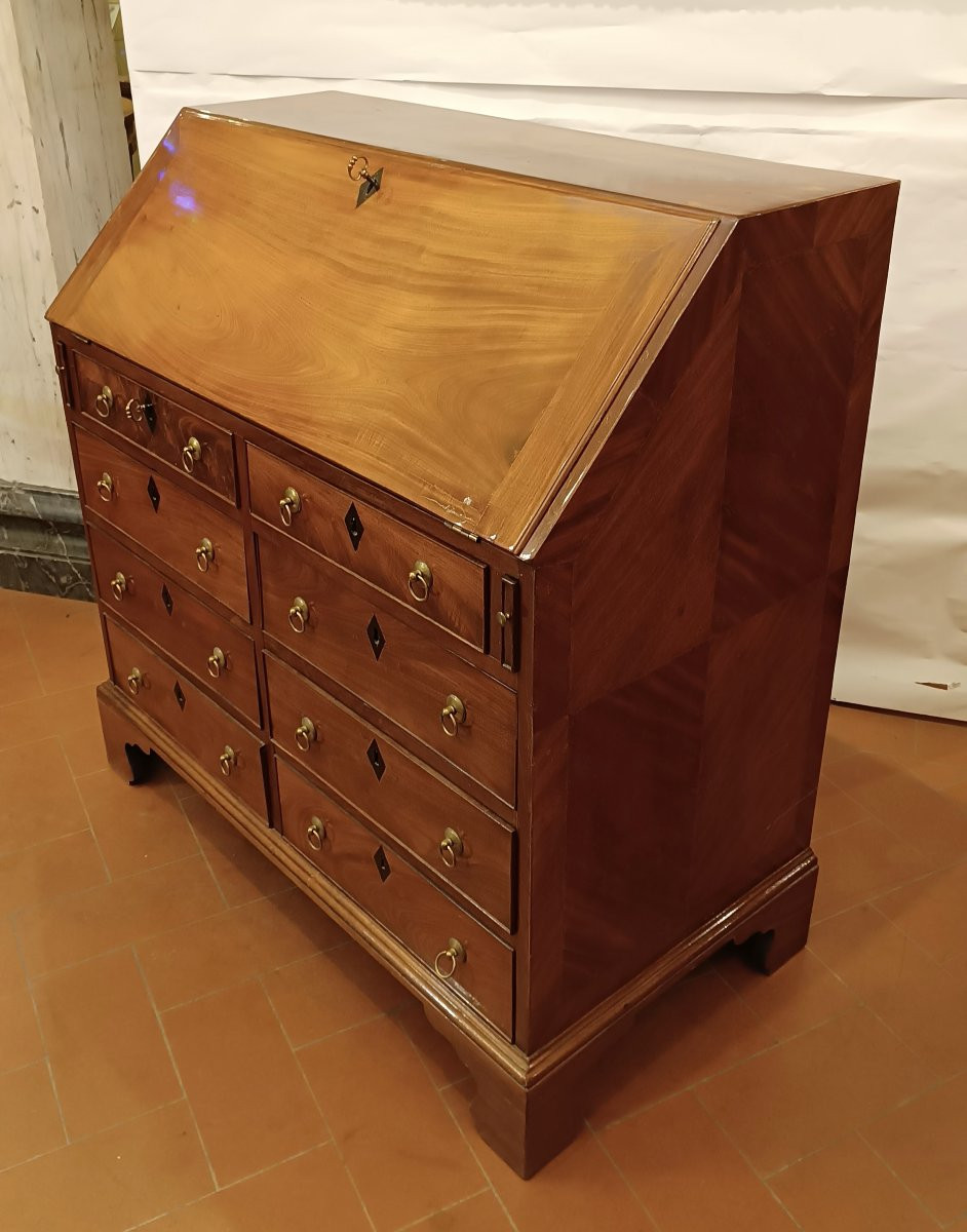 Mid-19th Century Victorian Mahogany Drop-leaf Cabinet-photo-3