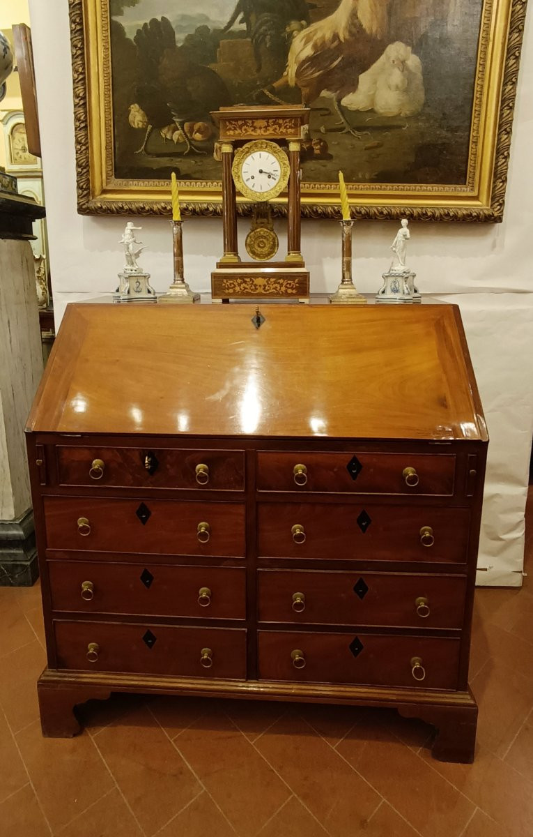 Mid-19th Century Victorian Mahogany Drop-leaf Cabinet-photo-6