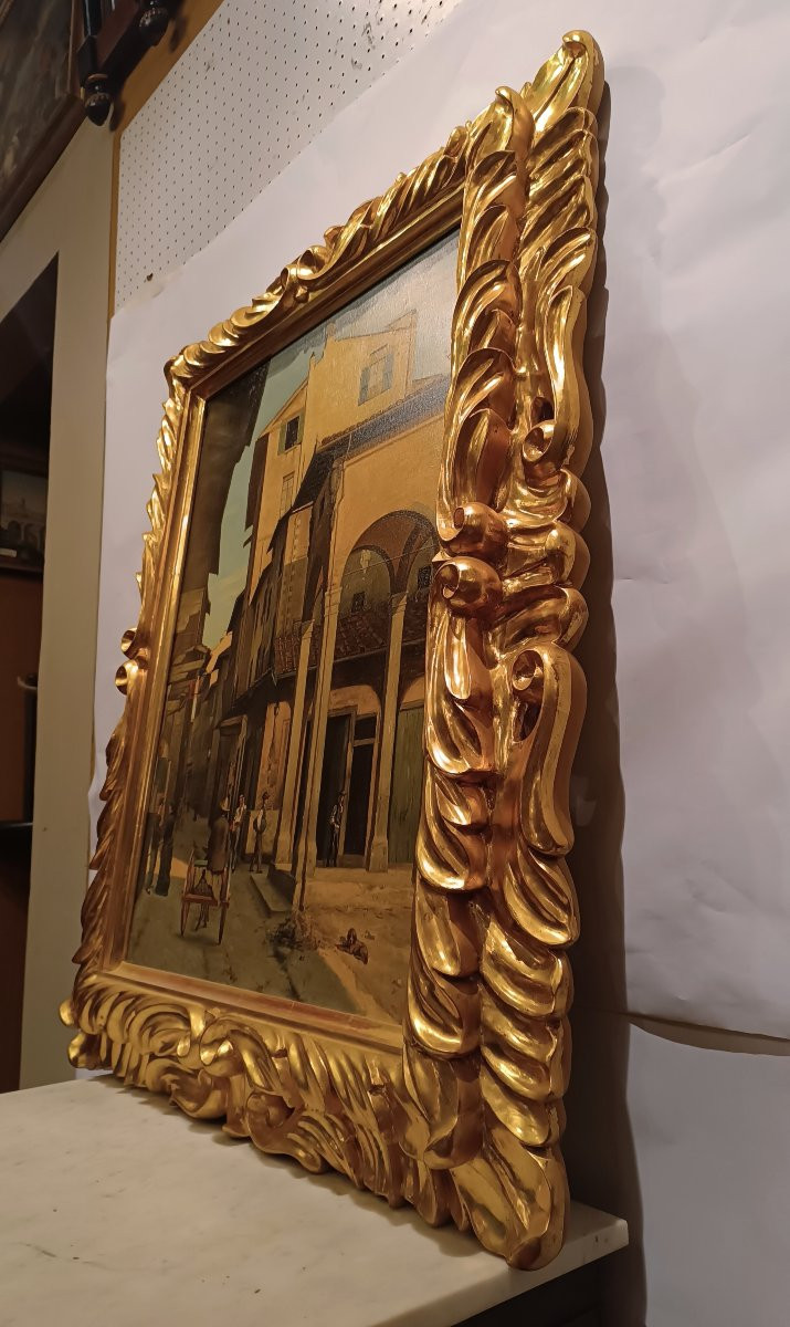 TABLEAU AVEC VUE DE FLORENCE PREMIÈRE MOITIÉ DU 19ème SIÈCLE-photo-4