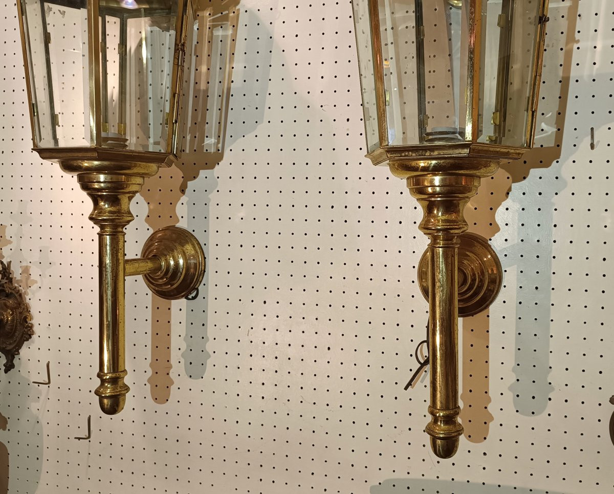 Pair Of Late 19th Century Carriage Lights-photo-1