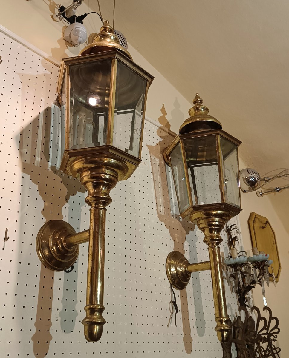 Pair Of Late 19th Century Carriage Lights-photo-3
