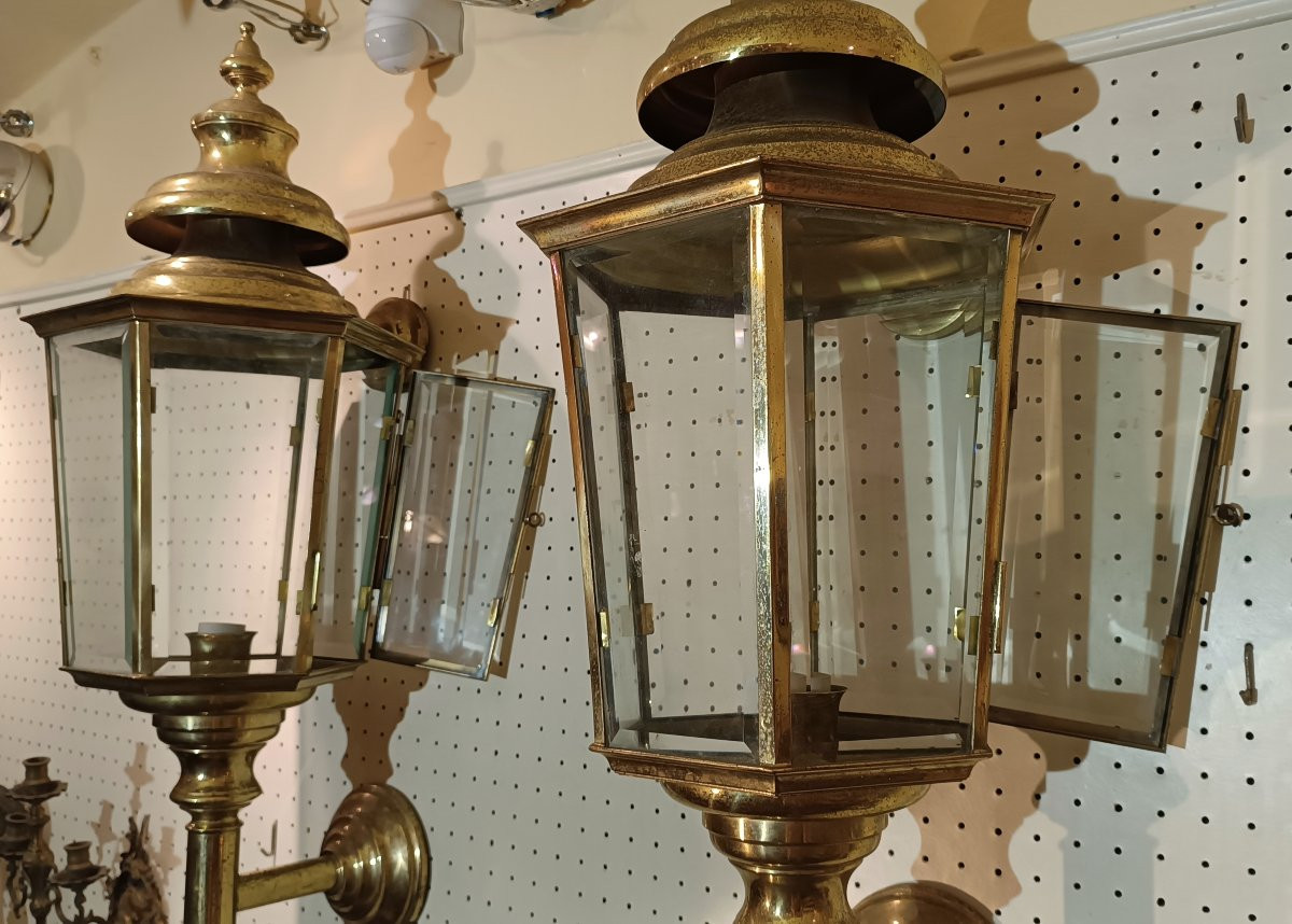 Pair Of Late 19th Century Carriage Lights-photo-4