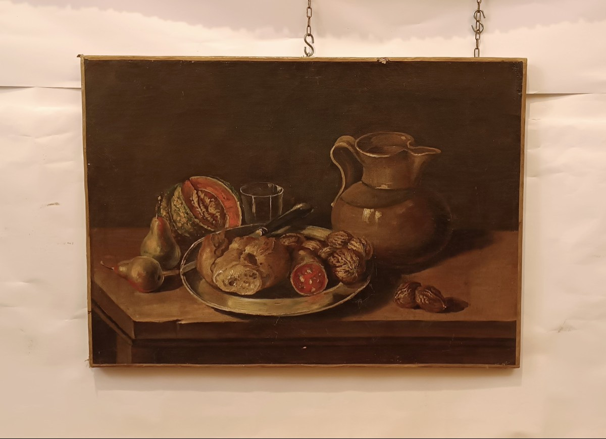  Late 19th Century Painting Of Still Life And Fruit