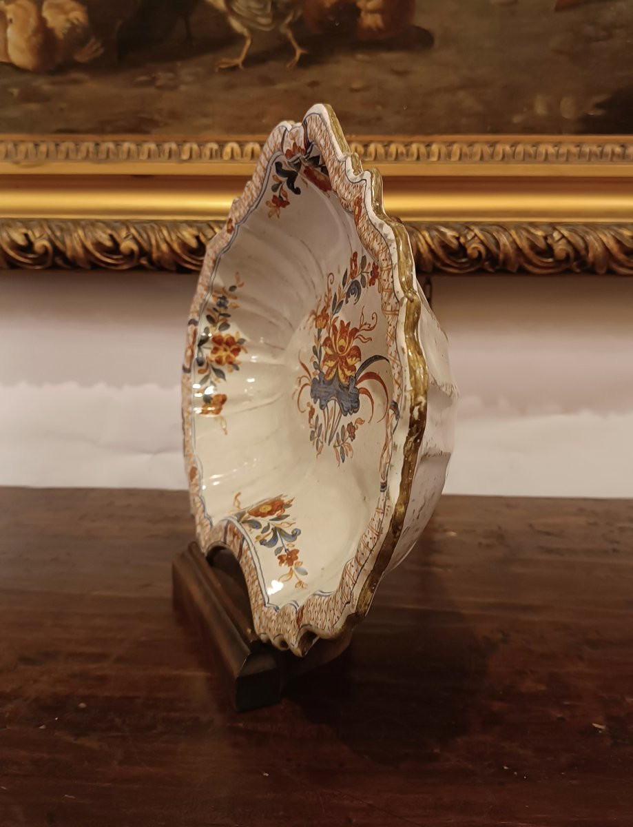 PLATEAU À RASER EN FAÏENCE FIN 18ème SIÈCLE-photo-2