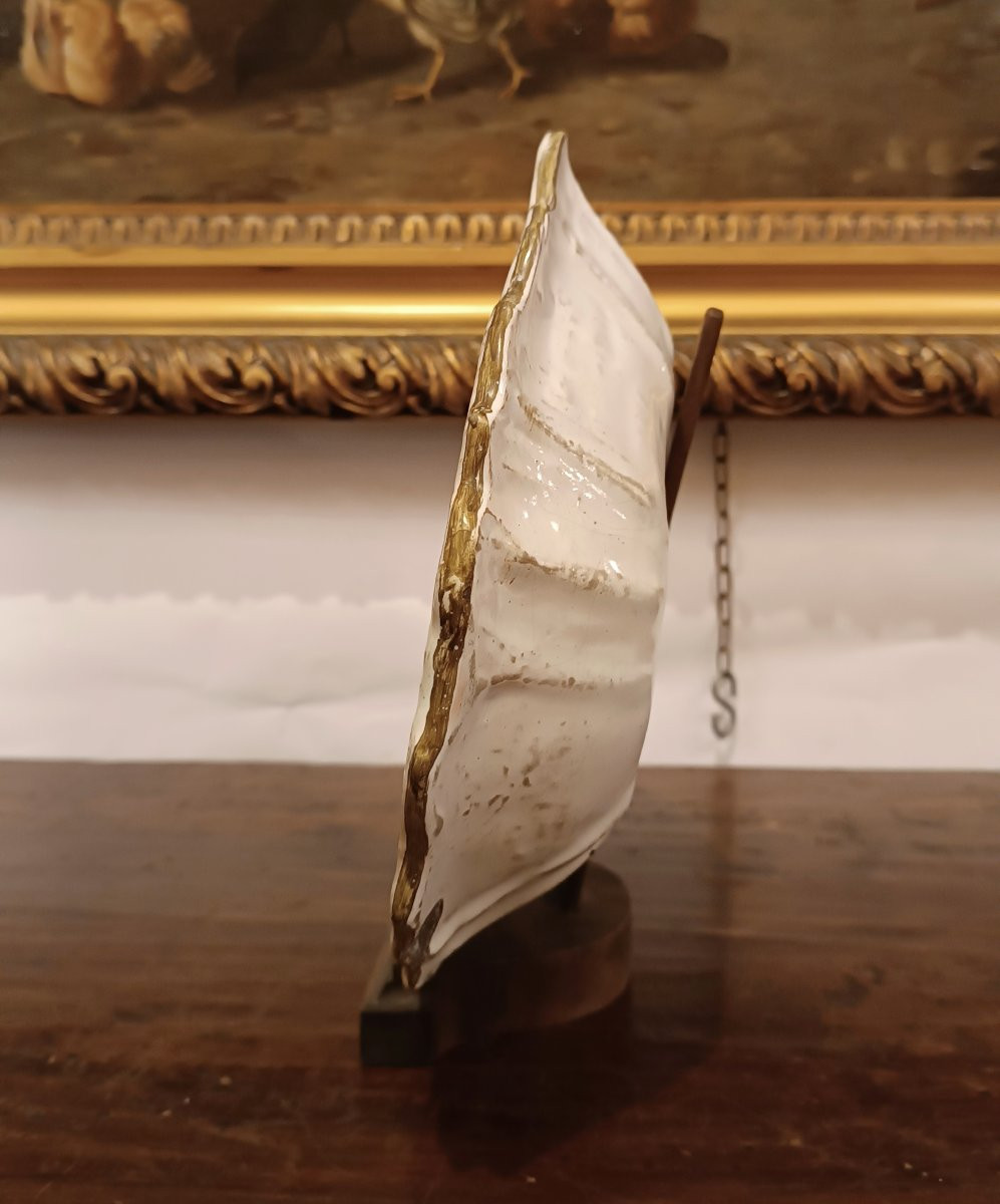 PLATEAU À RASER EN FAÏENCE FIN 18ème SIÈCLE-photo-3