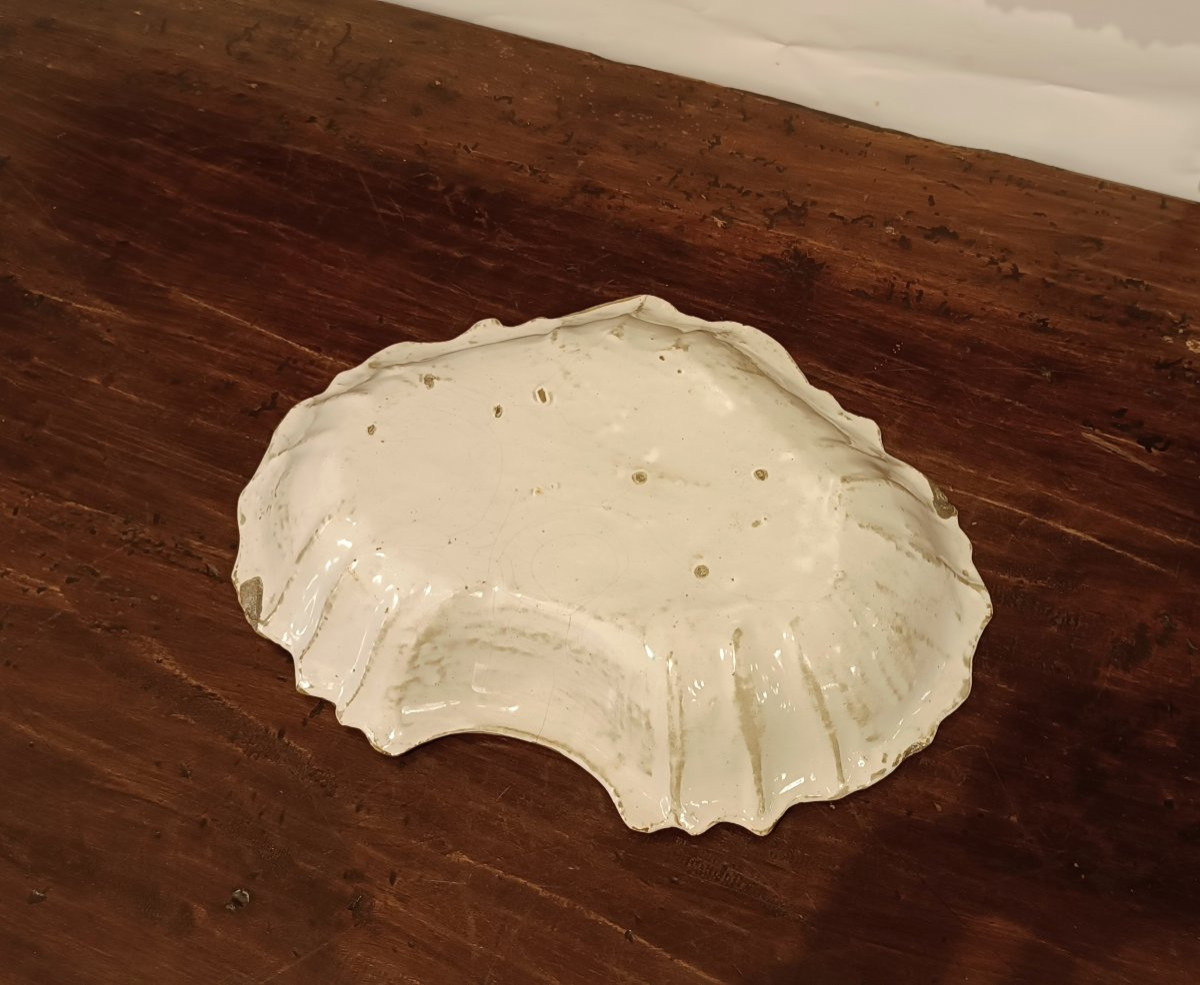 PLATEAU À RASER EN FAÏENCE FIN 18ème SIÈCLE-photo-4