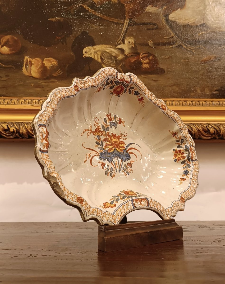 PLATEAU À RASER EN FAÏENCE FIN 18ème SIÈCLE-photo-6