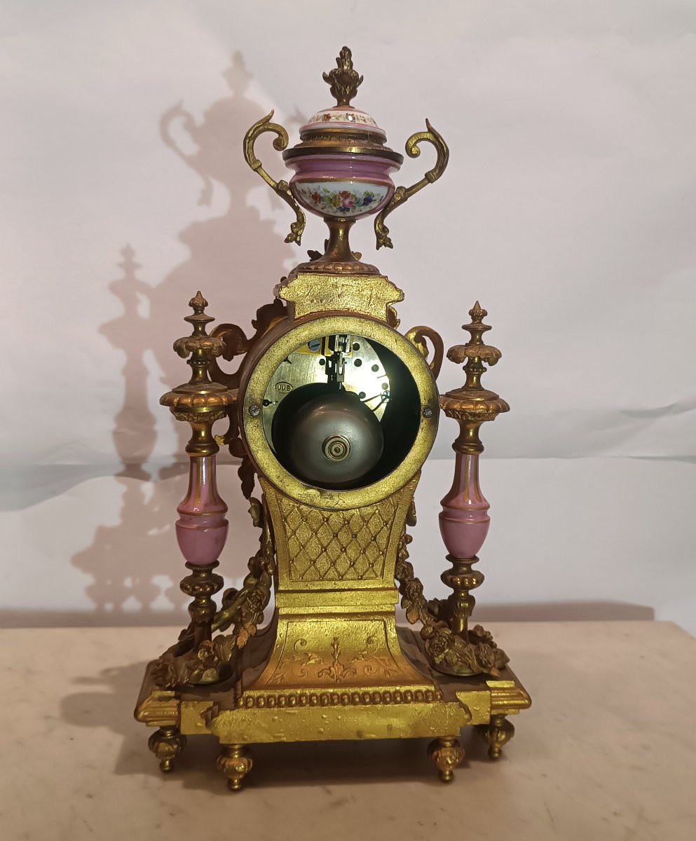 Second Half Of The 19th Century Anthomonium And Sèvres Porcelain Clock-photo-2