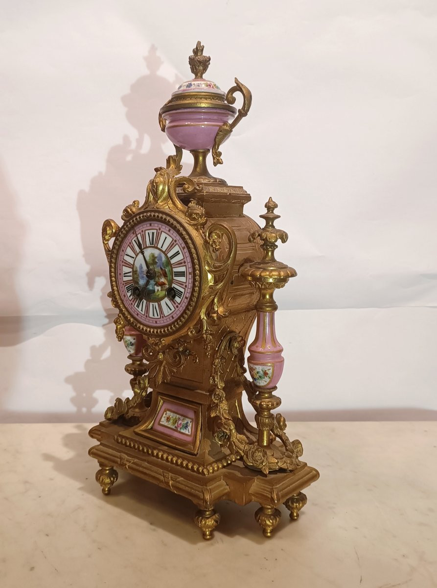 Second Half Of The 19th Century Anthomonium And Sèvres Porcelain Clock-photo-4