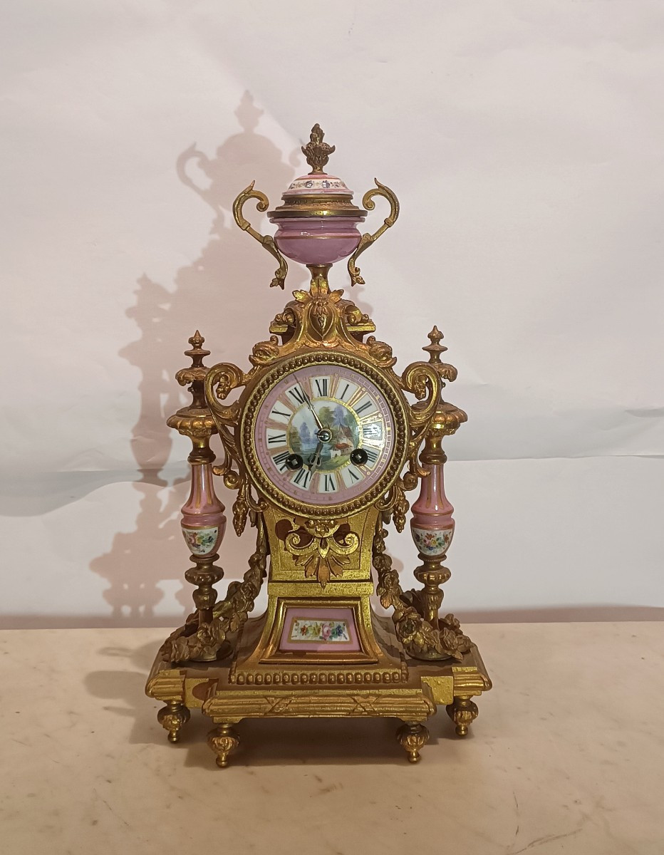 Second Half Of The 19th Century Anthomonium And Sèvres Porcelain Clock