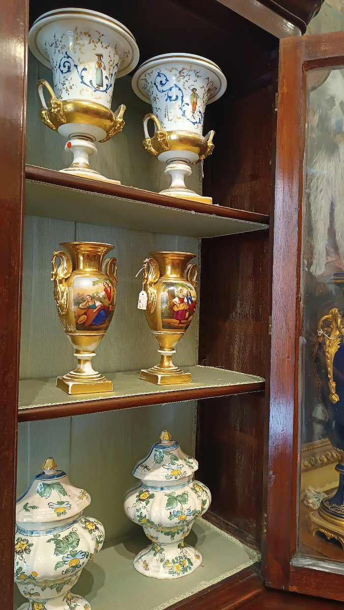 Second Half Of The 19th Century Mahogany Display Cabinet-photo-3