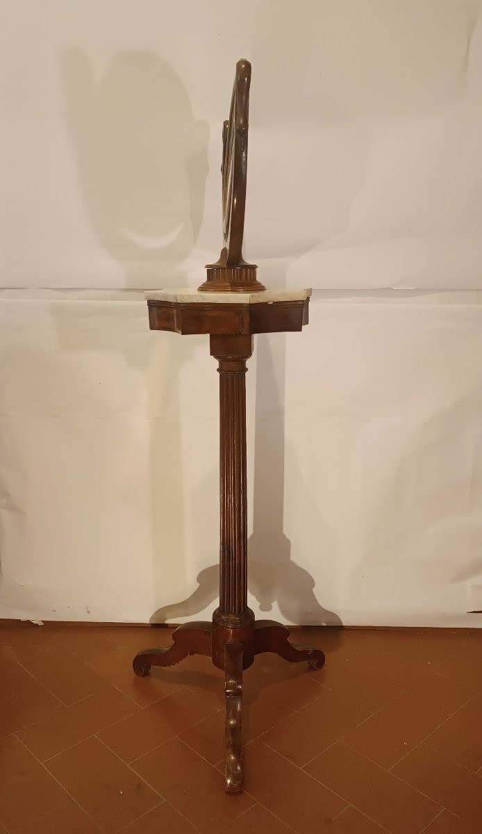 COIFFEUSE À COLONNE EMPIRE DÉBUT DU 19ème SIÈCLE-photo-2