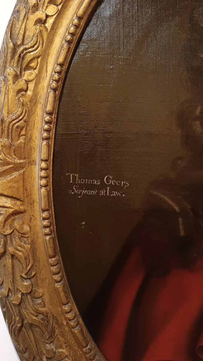 PORTRAIT DE THOMAS GEERS SECONDE MOITIÉ DU 17ème SIÈCLE-photo-1