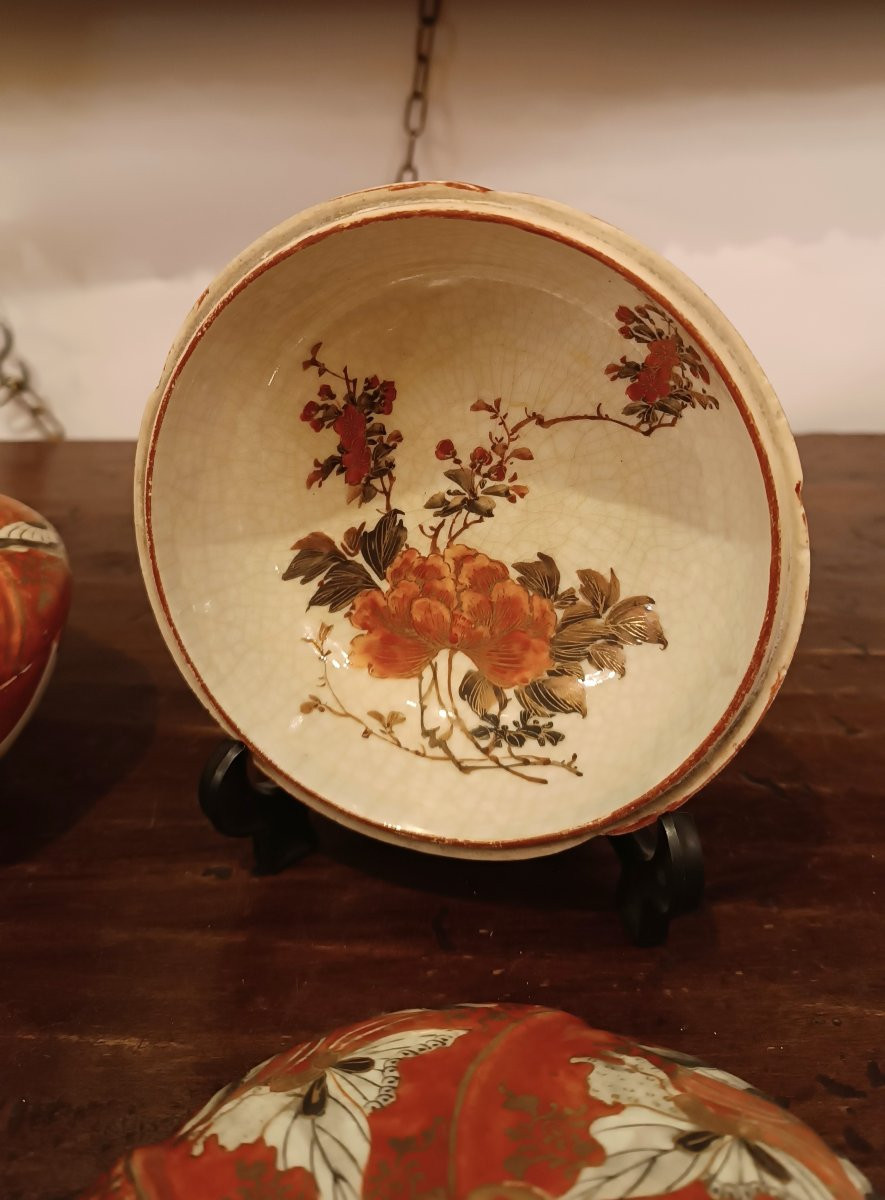  19th Century Set Of Six Small Kutani Cups-photo-4