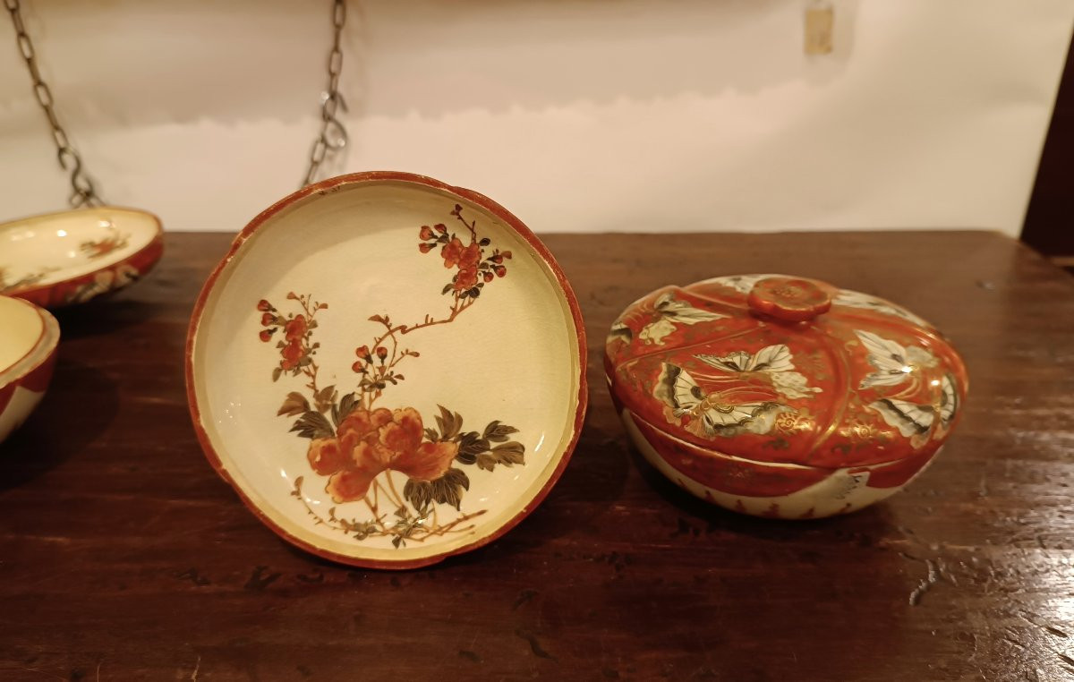  19th Century Set Of Six Small Kutani Cups-photo-5