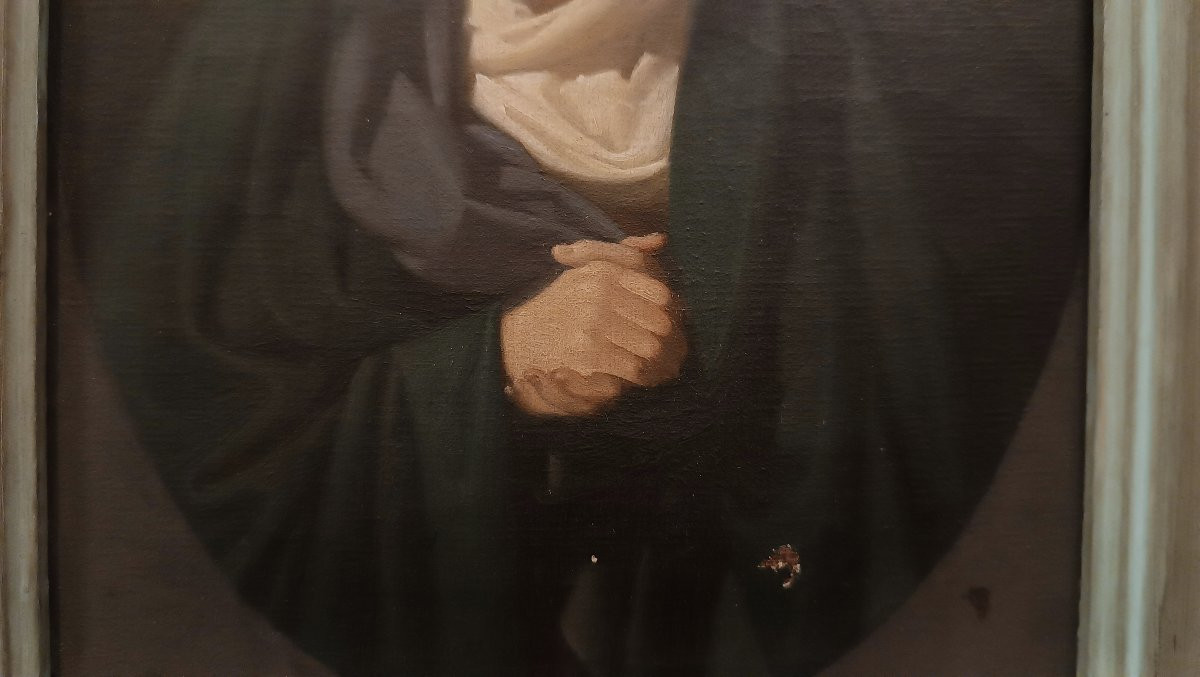 TABLEAU DE NOTRE-DAME DES DOULEURS SECONDE MOITIÉ DU 19ème SIÈCLE-photo-1