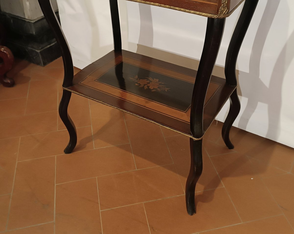 TABLE DE TRAVAIL MARQUETÉE SECONDE MOITIÉ DU 19ème SIÈCLE-photo-5