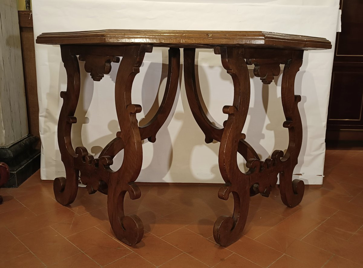 Second Half Of The 17th Century Louis XIV Walnut Console Table-photo-3