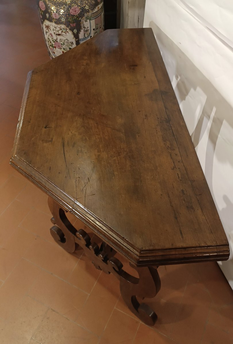 Second Half Of The 17th Century Louis XIV Walnut Console Table-photo-4