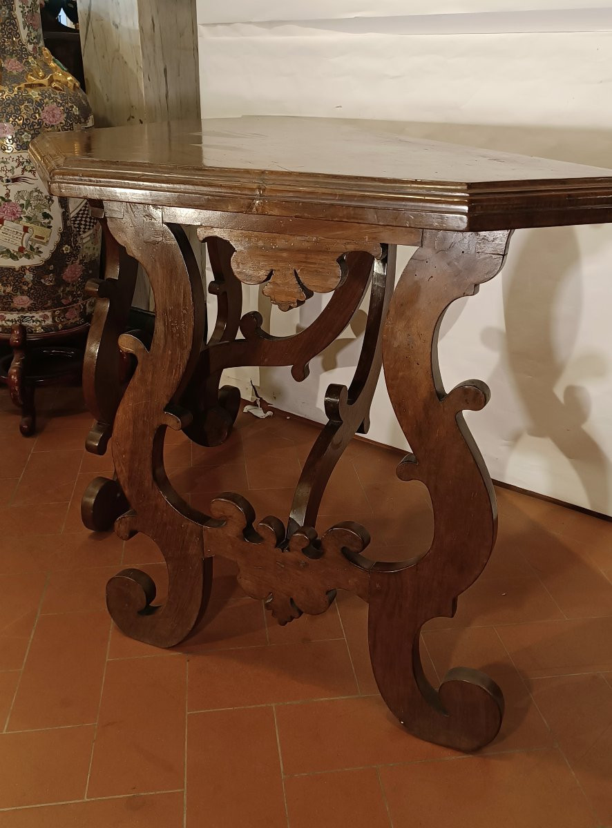 Second Half Of The 17th Century Louis XIV Walnut Console Table-photo-1