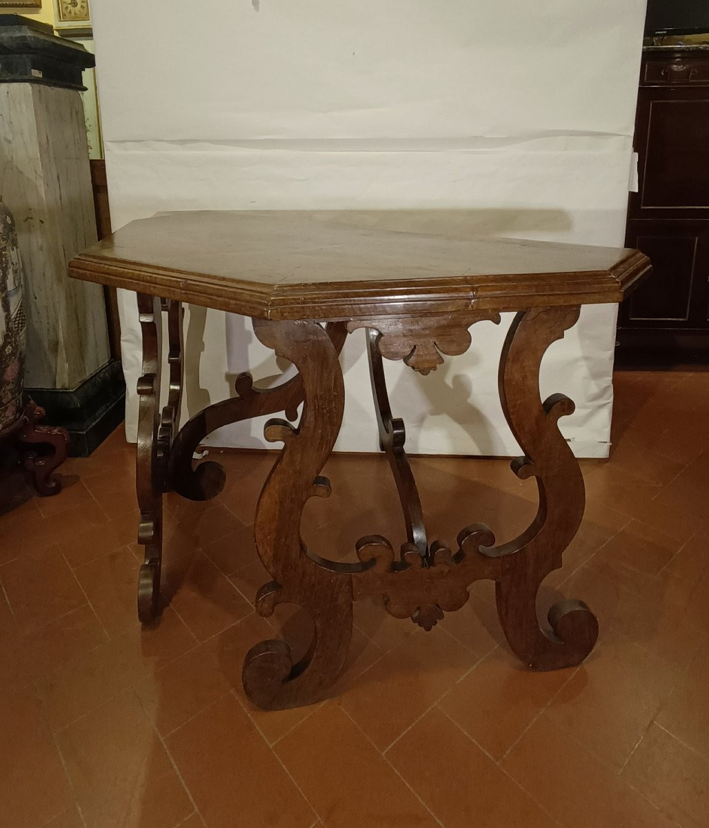 Second Half Of The 17th Century Louis XIV Walnut Console Table-photo-2