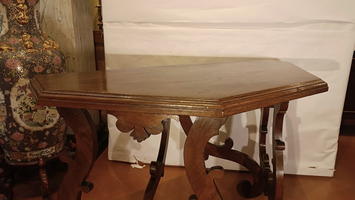 Second Half Of The 17th Century Louis XIV Walnut Console Table-photo-4