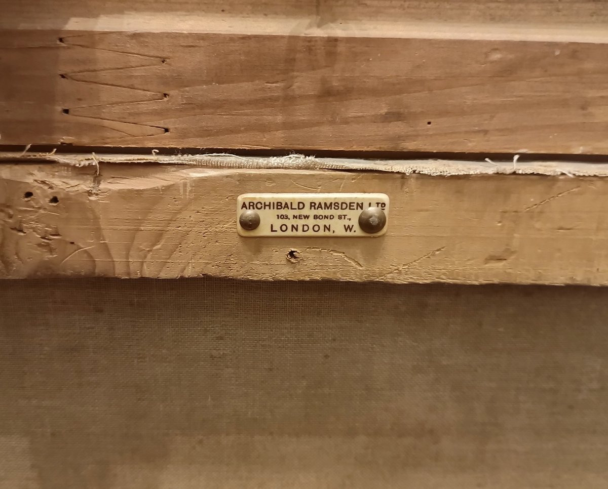 Mid-19th Century Painting With Roosters And Hens-photo-7