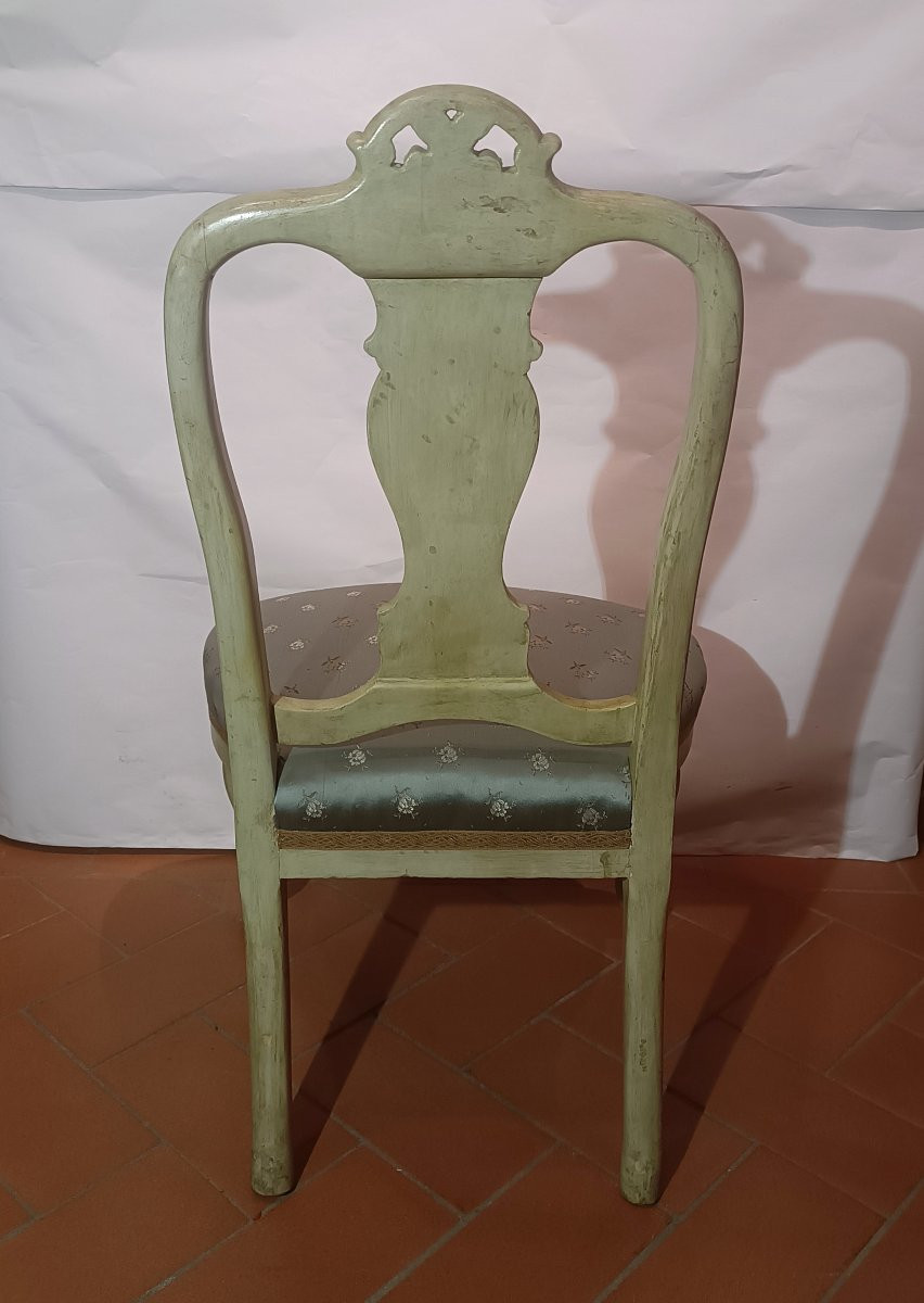 PETIT FAUTEUIL LAQUÉ ET DORÉ FIN DU 18ème SIÈCLE-photo-1