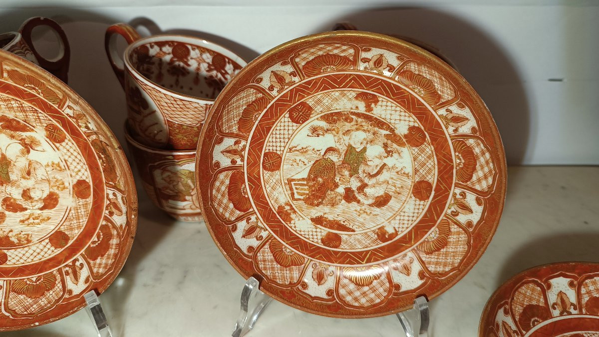 Late 19th Century Set Of Six Cups And Saucers-photo-4